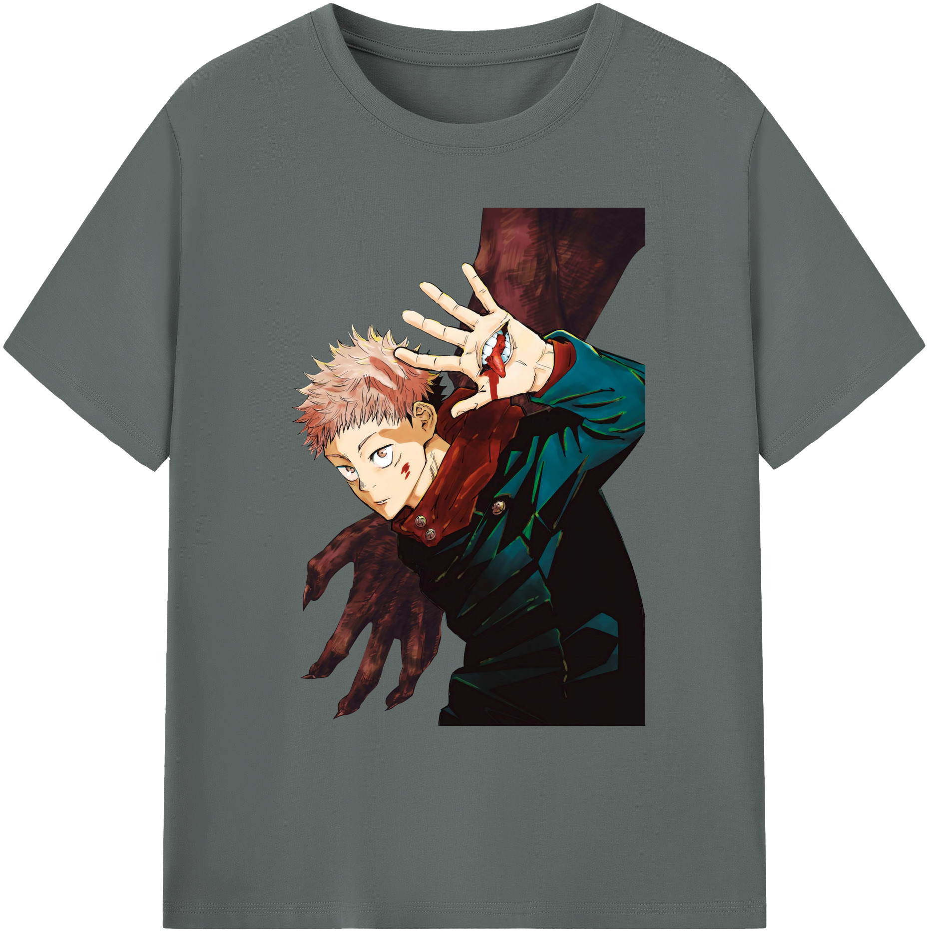 （画像用） 呪術廻戦 Jujutsu Kaisen 綿100％ メンズ半袖Tシャツ｜肌触りやわらか＆通気性